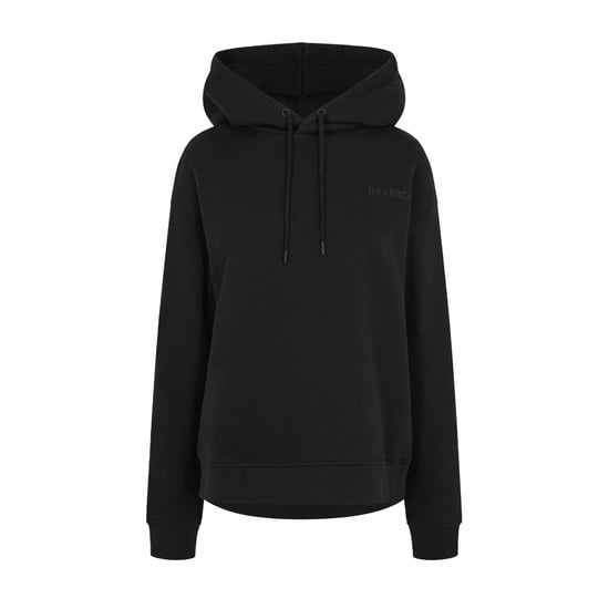USA Pro Womens/Ladies Classic Logo Hoodie (Black) - Image 2