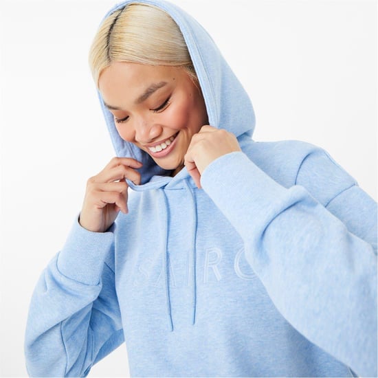 USA Pro Womens/Ladies Classic Logo Hoodie (Blue) - Image 3