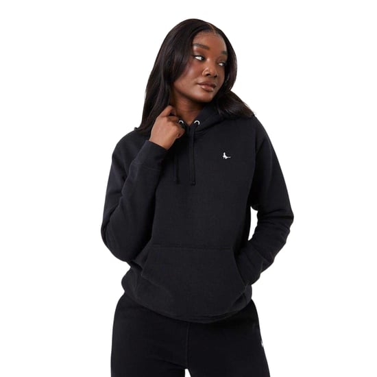 Jack Wills Womens/Ladies Astbury Pheasant Logo Relaxed Fit Hoodie (Black) - Image 1