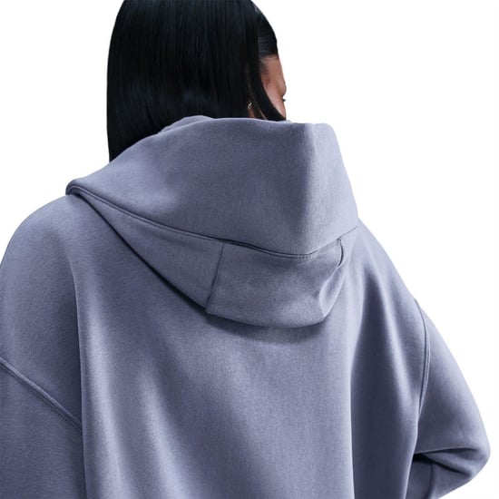 Nike Phoenix-fleece-tröja med huva i oversize-modell för damer (Indigo) - Image 6