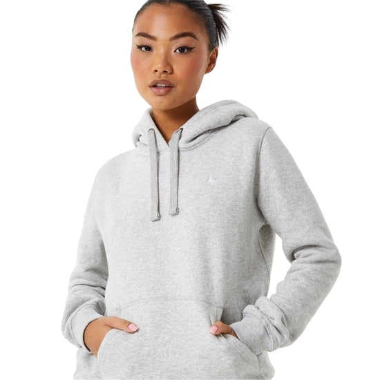 Jack Wills Womens/Ladies Astbury Pheasant Logo Relaxed Fit Hoodie (Grey Marl) - Image 4