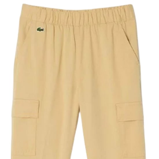 Lacoste Womens/Ladies Gabardine Cargo Trousers (Natural) - Image 4