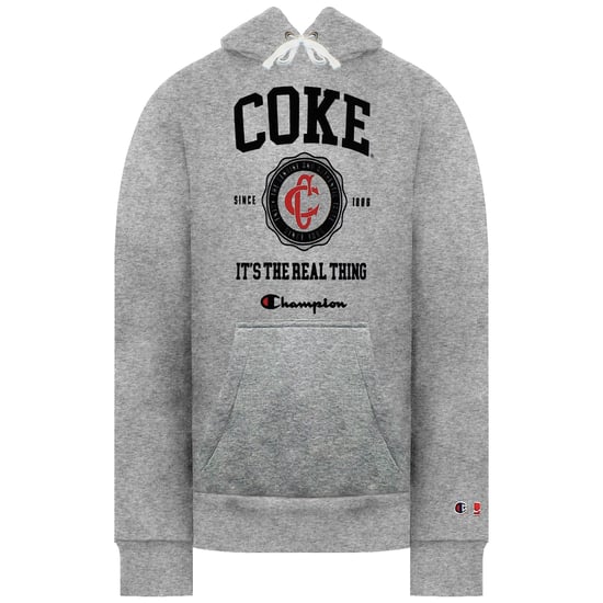 Champion x Coca Cola Mens Grey Hoodie - Image 1