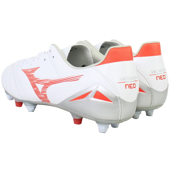 Mizuno Morelia Neo IV Pro Mix Mens White Football Boots - Image 3