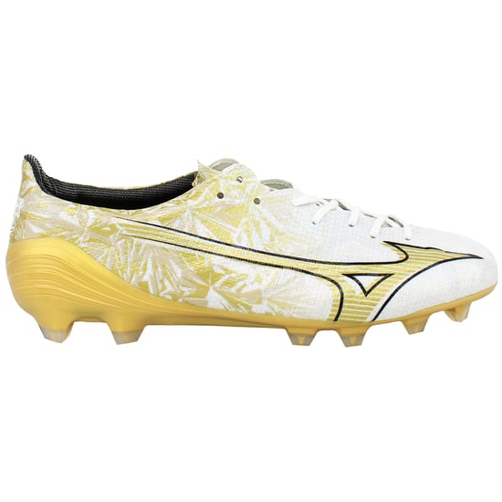 Mizuno Alpha Japan Mens White/Gold Football Boots - Image 1