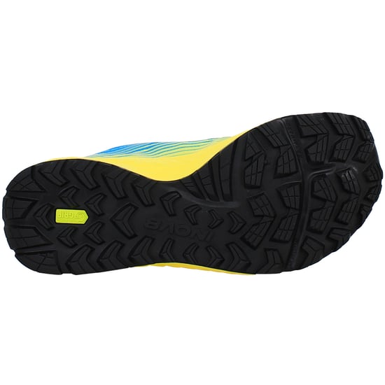 Inov-8 Trailfly Mens Blue/Yellow Running Shoes - Image 5