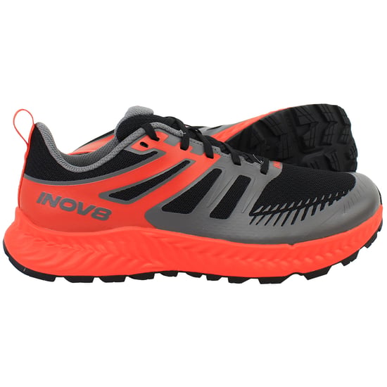 Inov-8 Trailfly Mens Black/Fiery Red Running Shoes (Wide Fit) - Image 4