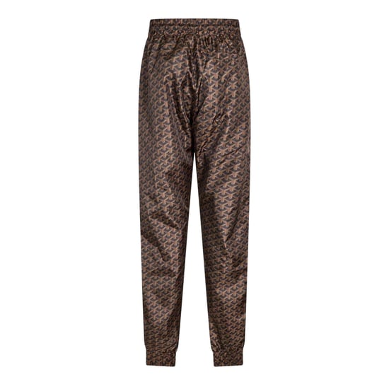 Criminal Damage Mens Louvre Fleece Joggers (Black/Brown) - Image 2
