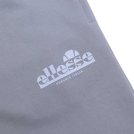 Ellesse Mens Fleece Casual Joggers (Light Grey) - Image 3