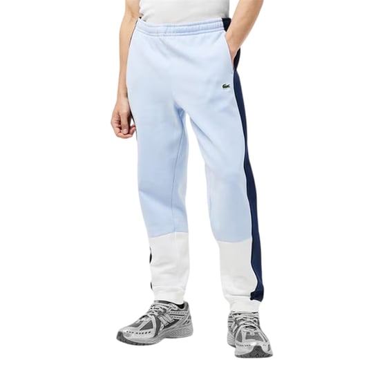 Lacoste Slanke joggingbroek voor heren met kleurblokken (Phoenix Rood/Marineblauw) - Image 3