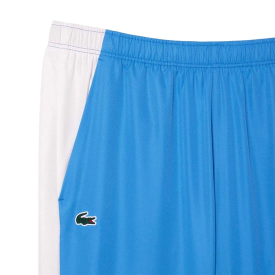 Lacoste Tapered trainingsbroek voor heren met kleurblokken (Etherisch) - Image 3