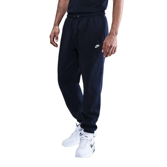 Nike Fleece-joggingbroek voor heren van Club (Effen marineblauw/effen wit) - Image 1