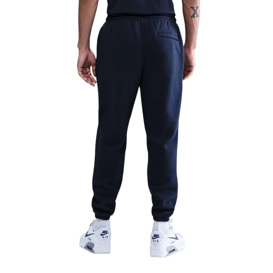 Nike Fleece-joggingbroek voor heren van Club (Effen marineblauw/effen wit) - Image 2