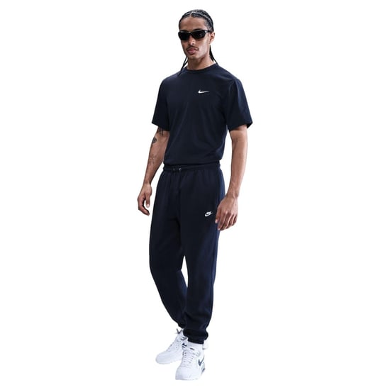 Nike Fleece-joggingbroek voor heren van Club (Effen marineblauw/effen wit) - Image 3