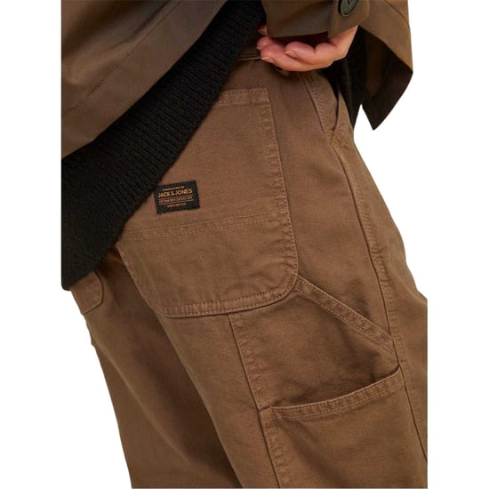 Jack And Jones Cargo-byxor med raka ben för herrar (Gummi) - Image 3