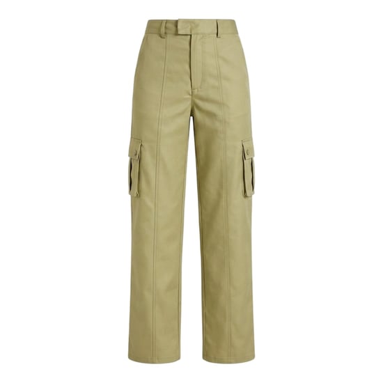 Missy Empire Womens/Ladies High Rise Cargo Trousers (Olive) - Image 1