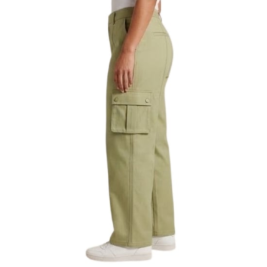 Missy Empire Womens/Ladies High Rise Cargo Trousers (Olive) - Image 3