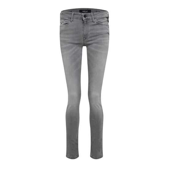 Replay Womens/Ladies New Luz Plain Skinny Jeans (Grey) - Image 2