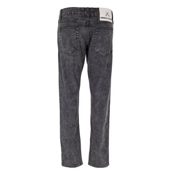 Criminal Damage Mens SOS 5 Pockets Skinny Jeans (Grey) - Image 2