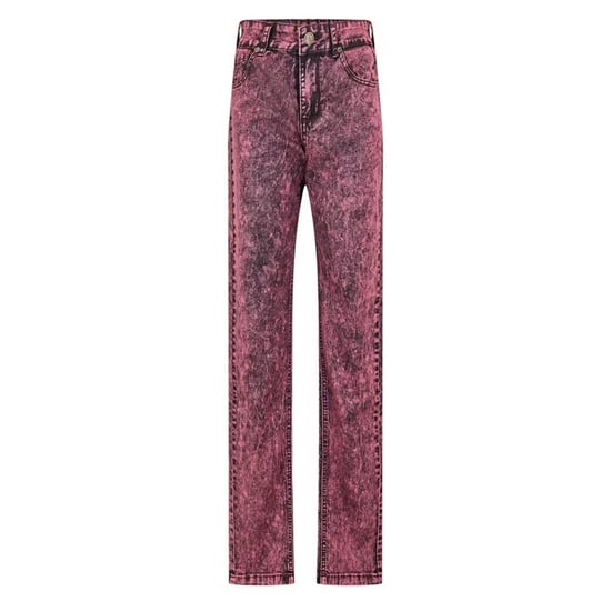 Criminal Damage Mens SOS 5 Pockets Skinny Jeans (Burgundy) - Image 1