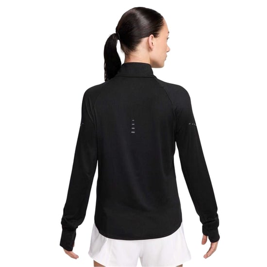 Nike Löptröja med kort dragkedja för kvinnor/damer – Swift (Svart) - Image 2