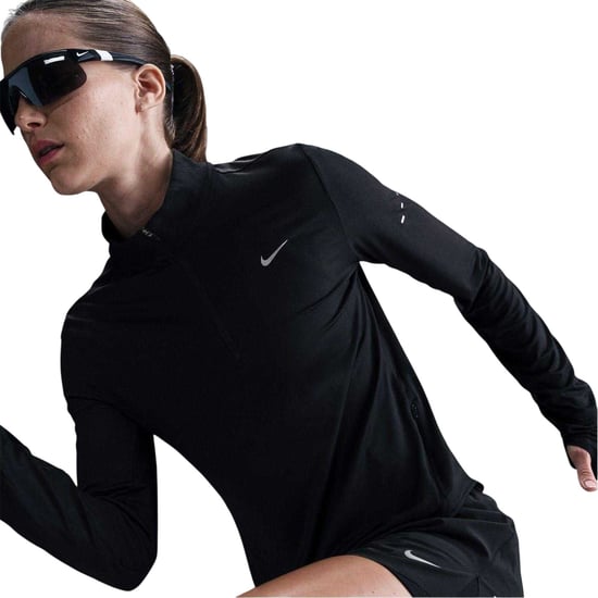 Nike Löptröja med kort dragkedja för kvinnor/damer – Swift (Svart) - Image 3