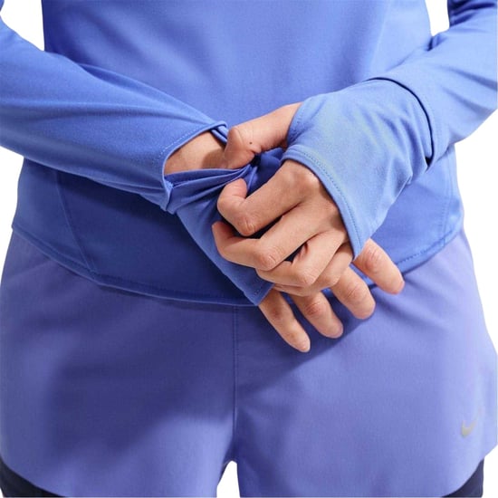 Nike Swift hardloopshirt met kwartrits voor dames (Saffier) - Image 3