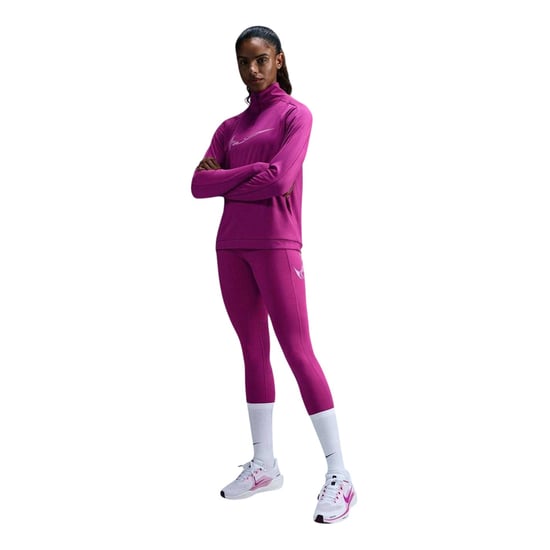 Nike Dri-FIT-legging met middelhoge taille voor dames (Fel fuchsia) - Image 4