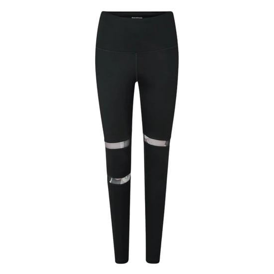 Reebok Leggings med nätinsats för kvinnor/damer (Svart natt) - Image 1