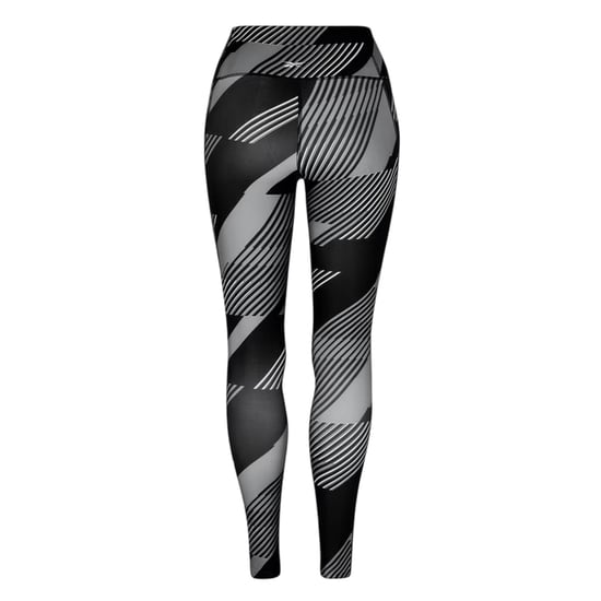 Reebok Geometriska skinny-leggings för kvinnor/damer (Svart natt) - Image 2