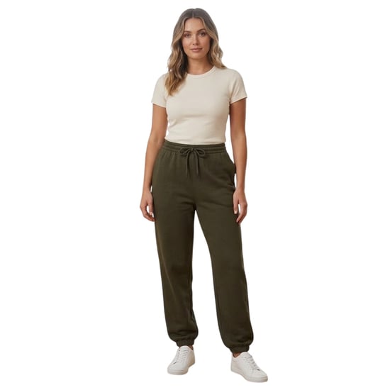 Reebok Unisex Adult Fleece Jogging Bottoms (Army Green) - Image 1