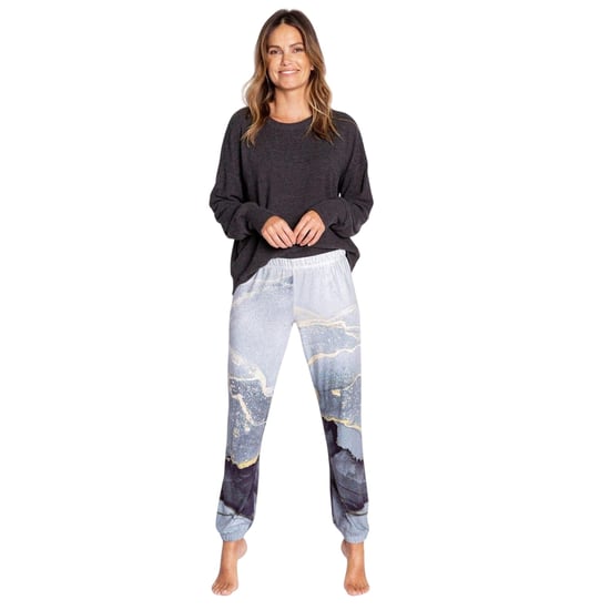 PJ Salvage Joggingbroek voor dames met ombre-effect en een relaxte pasvorm (Ombré/Zwart/Grijs) - Image 2