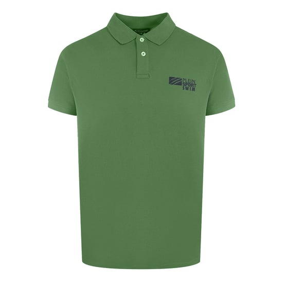 Classic Short Sleeve Collar Logo Polo Shirt in Green - Image 1