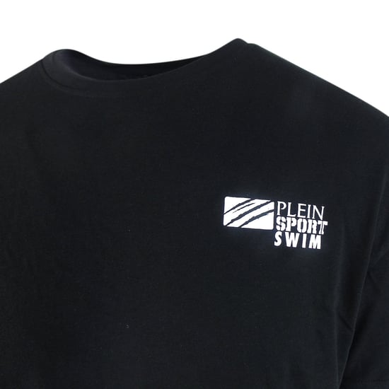 Klassiek T-shirt met Korte Mouwen en Logo in Zwart - Image 3
