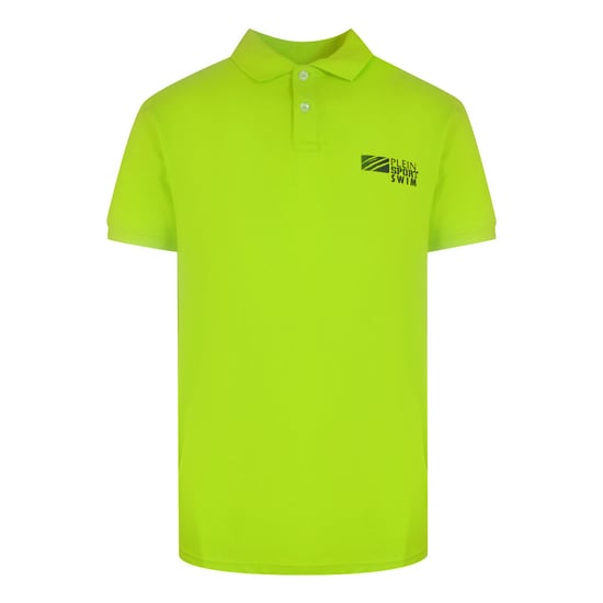Basis Korte Mouw Kraag Logo Polo Shirt in Geel - Image 1