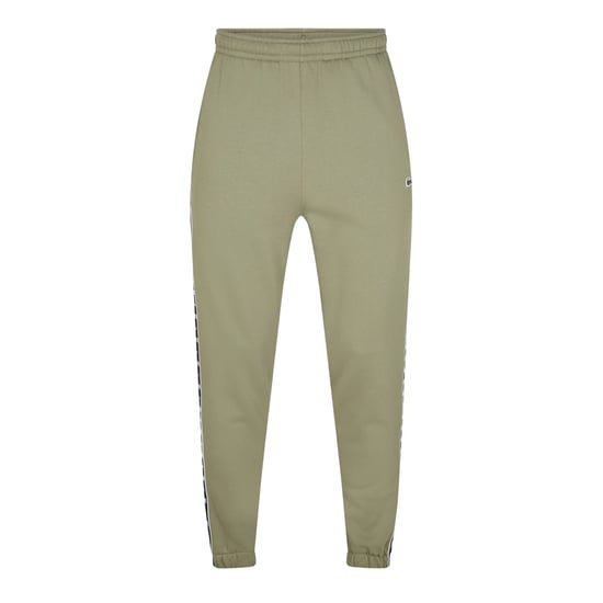 Lacoste Slanke joggingbroek voor heren met streep aan de zijkant (Kaki Groen) - Image 1