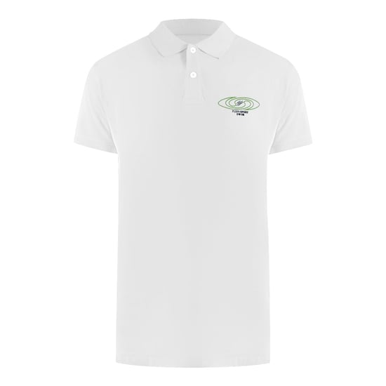 Korte Mouw Kraag Polo Shirt in Wit - Image 1