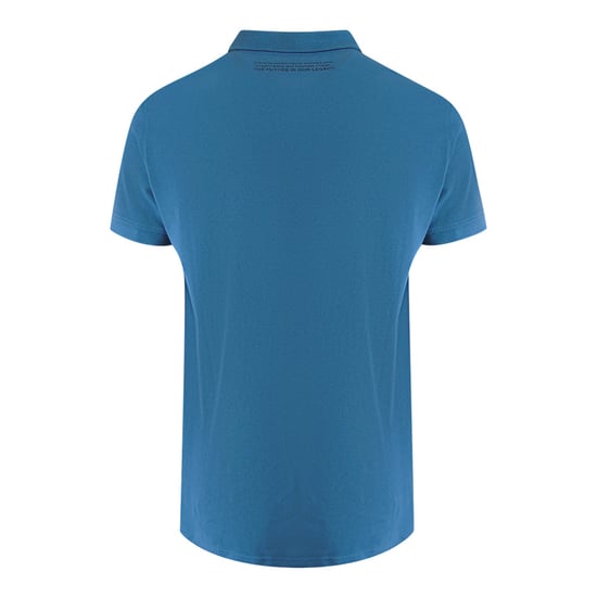 Classic Short Sleeve Collar Logo Polo Shirt in Blue - Image 2