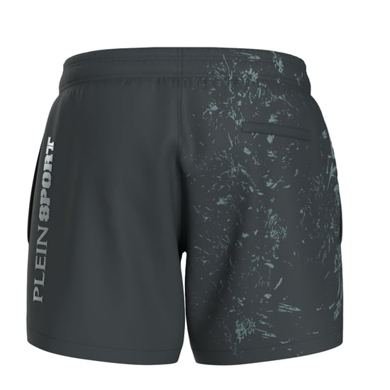 Water Tiger Logo Swim Shorts in Charcoal - Image 2