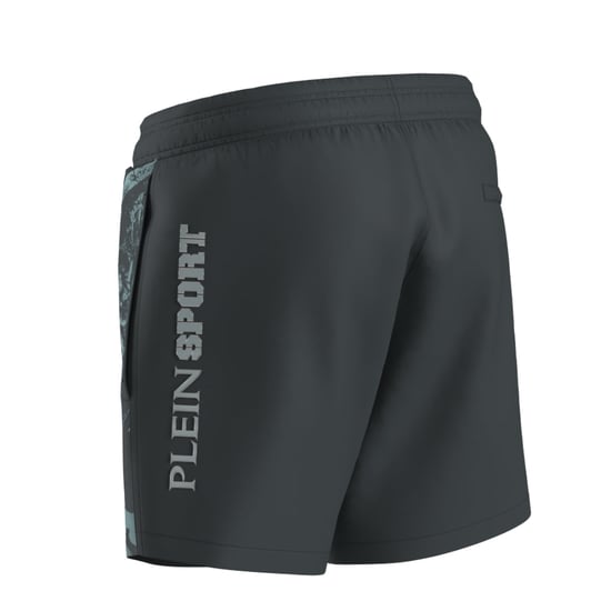 Water Tiger Logo Swim Shorts in Charcoal - Image 3