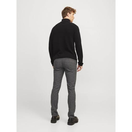 Men's Jack and Jones J Henry Slim Cut Chinos in Dark Grey - Image 2