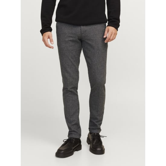 Men's Jack and Jones J Henry Slim Cut Chinos in Dark Grey - Image 6
