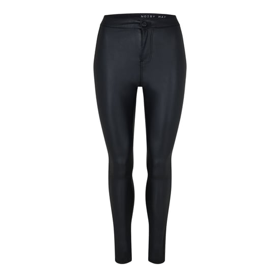 Noisy May Womens/Ladies Coated High Waist Trousers (Black) - Image 2