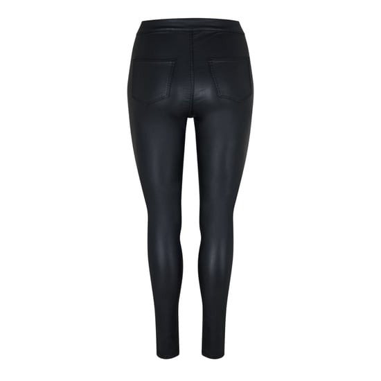 Noisy May Womens/Ladies Coated High Waist Trousers (Black) - Image 3