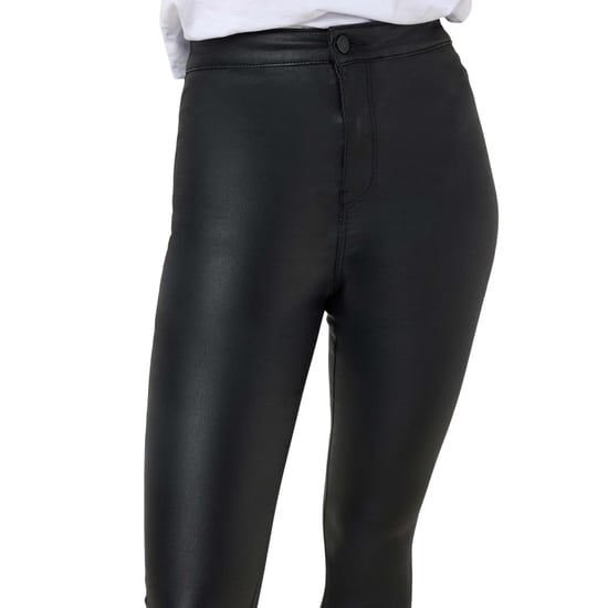 Noisy May Womens/Ladies Coated High Waist Trousers (Black) - Image 4