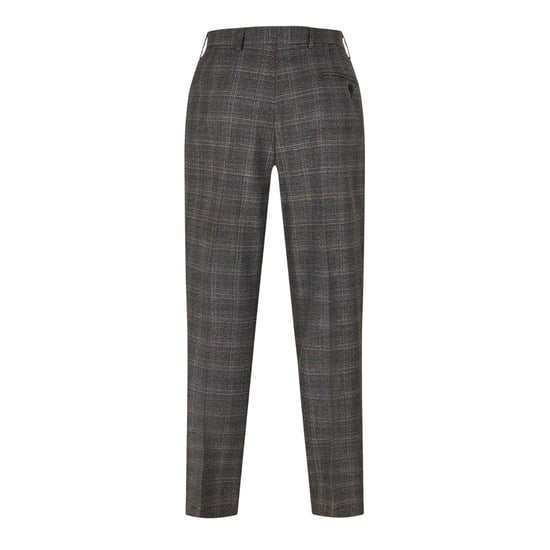 Ted Baker Herenbroek met ruitjespatroon en rechte pasvorm (Grijs) - Image 3