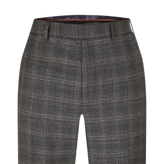 Ted Baker Herenbroek met ruitjespatroon en rechte pasvorm (Grijs) - Image 4