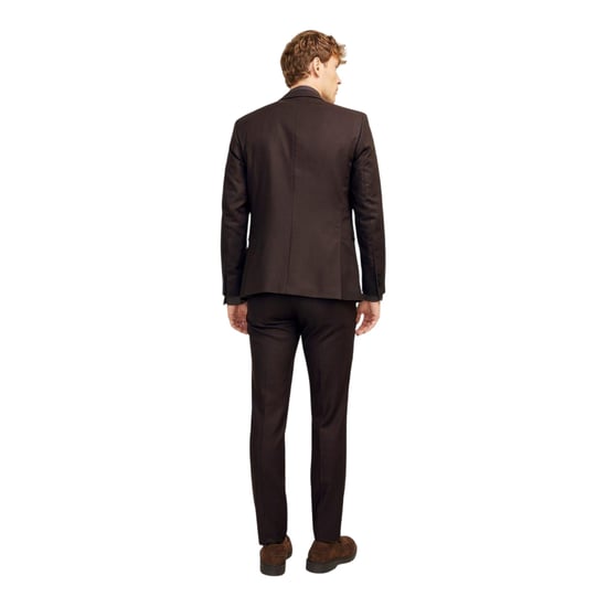 Jack And Jones Herenblazer met één rij knopen van Solaris (Bruin) - Image 2