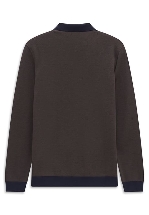 Bugatti Herren Poloshirt met borstzak en contrasterende strepen - Image 4