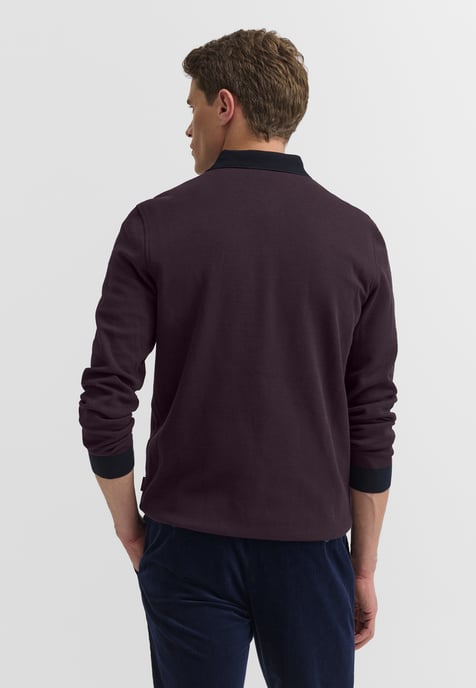 Bugatti Herren Poloshirt met borstzak en contrasterende strepen - Image 2